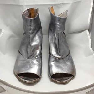 Marsell Silver Metallic Boot Bootie Shoe 37